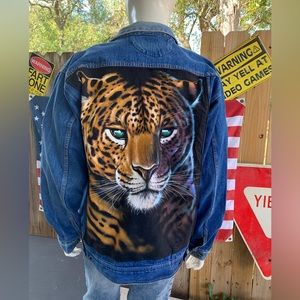 Vintage 90s Reworked Tiger Denim Duck Head Jacket Size XL